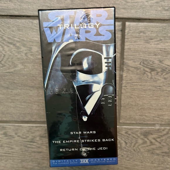 NWT Star Wars Trilogy VHS set NEW 3-Tape SEALED UNOPENED Original boxed set jedi - Picture 6 of 10